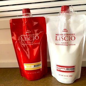 Japanese Milbon Liscio Straightening set 400g each